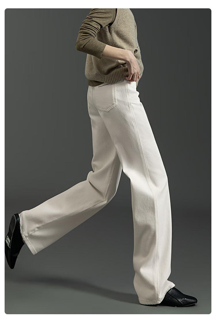 Dme [Three-proof Hot Pot Pants] 2025 Spring New Dense Twill Denim Lyocell Cotton Slim Straight Jeans for Women 9