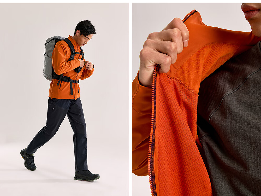 KAILAS M8 IC Stand Collar Thermal Softshell Jacket Men Durable Stretch Outdoor Climbing Windproof Jacket Autumn Winter 15