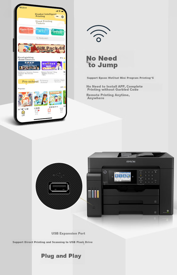 Epson L15158 A3+ Color Ink Tank Digital Multifunction Machine Wired/wireless WIFI (Print, Copy, Scan, Fax) 7