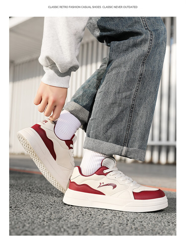 Guirenniao Men's Lightweight Sports Sneakers, Low-Top Soft-Soled Versatile Casual Shoes, Classic White Sneakers, Beige/khaki, Size 43 12