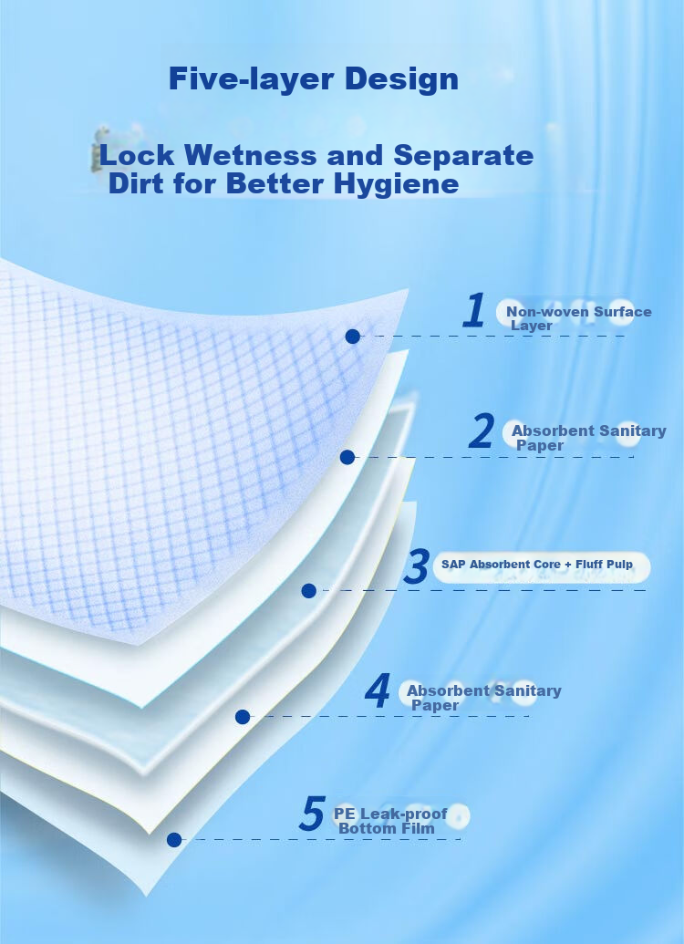 Dr.P Adult Care Pads, Thin Quick-Absorbing 60*90cm 10 Pieces, Incontinence Pads for Elderly, Postpartum Women And Infants 3
