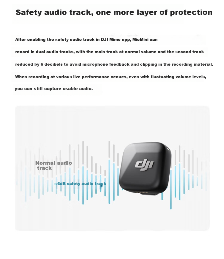 DJI Mic Mini Transmitter (Carbon Black), Mini Wireless Noise-Cancelling Button Clip Microphone for Interviews, Live Streaming, And Vlog Recording 7