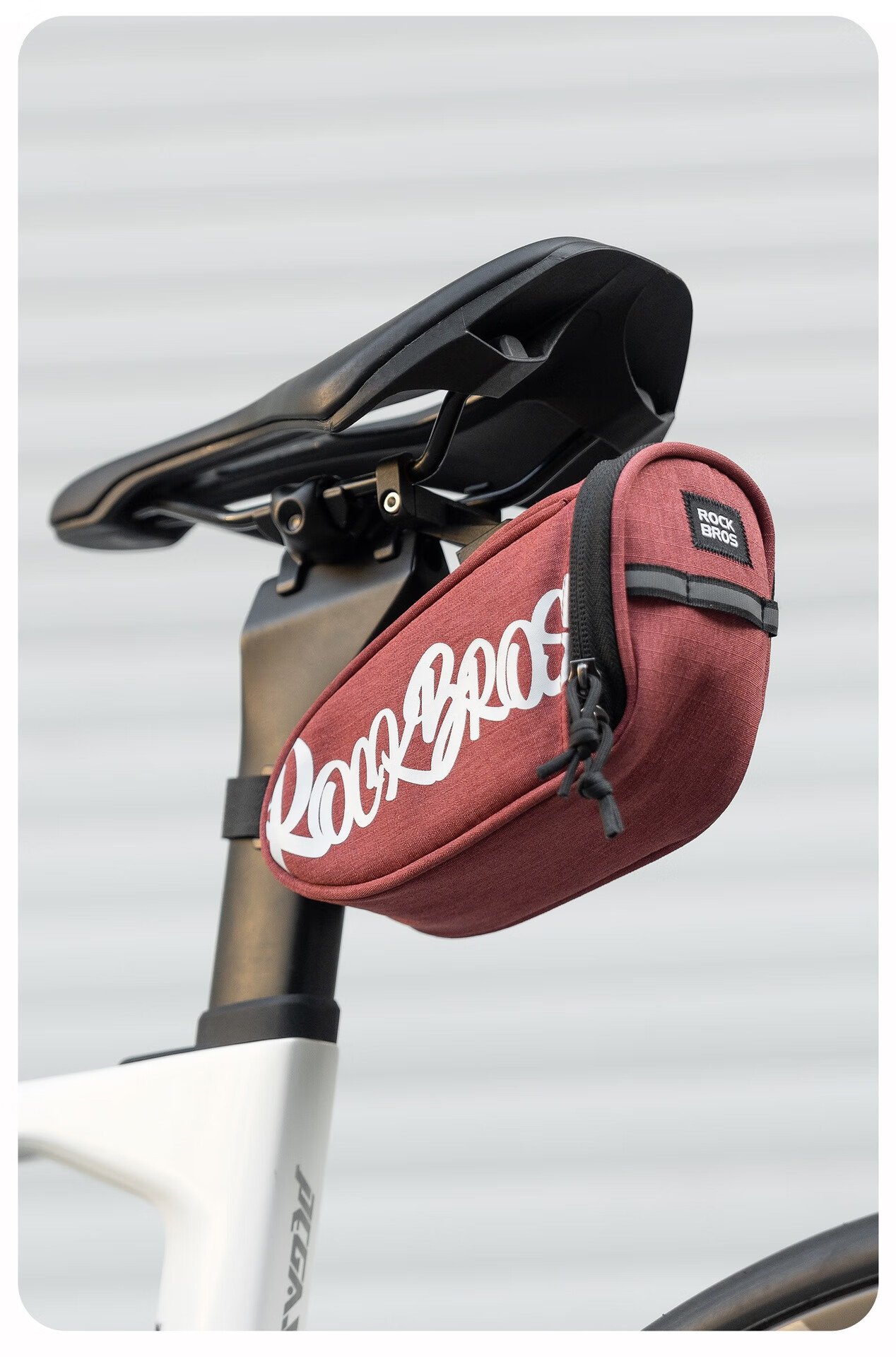 ROCKBROS Bicycle Tail Bag, Portable for Road And Mountain Bikes, Folding Bike Saddle Bag, Cycling Seat Cover Accessory, Black 4