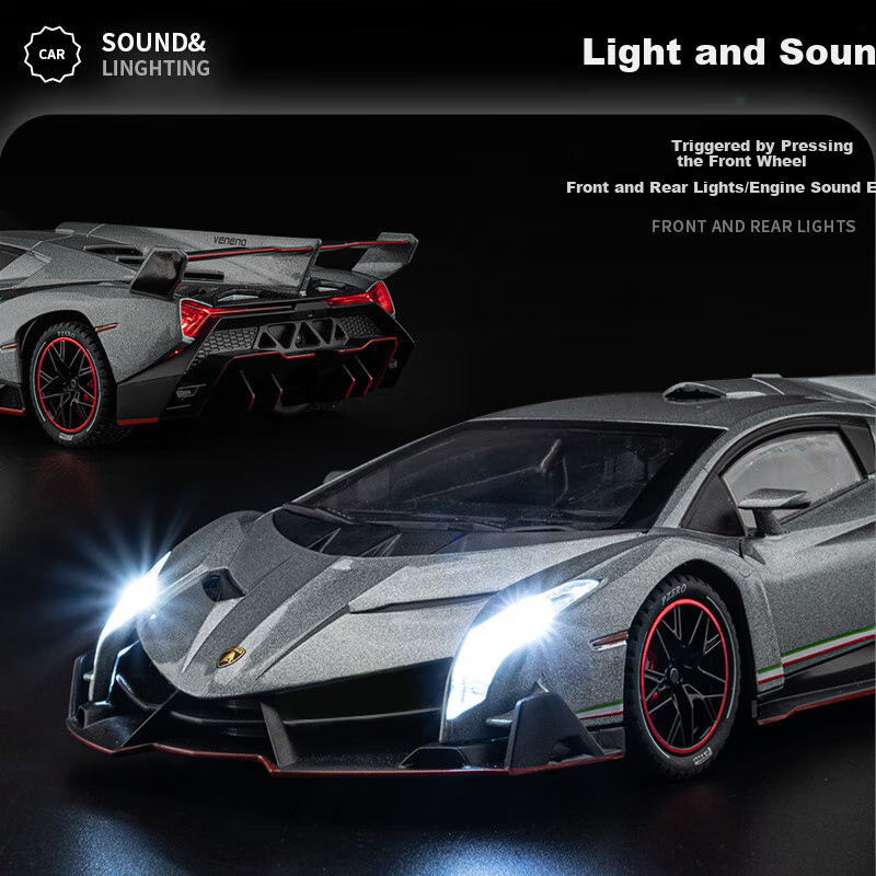 Chiyumoxing VENENO Car Model Toy Gift Box, Alloy Car Model, Boys' Gift 2