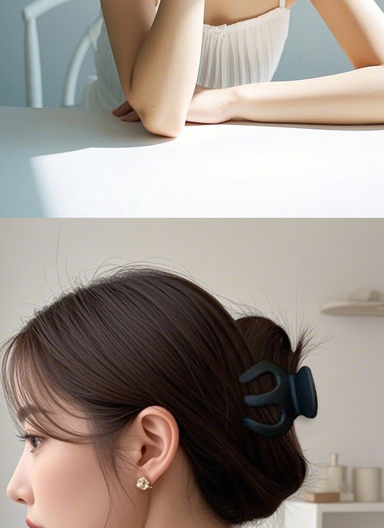 Jianyingshu High Ponytail Hair Clip 9-Piece Set Small Shark Clips for High Ponytail and Bun Hair Styling 4