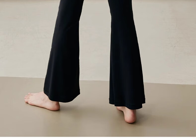 Gigt Yoga Pants for Women, Slightly Flared, Cool And Draping, Slimming, Nude-Like, Suitable for Outdoor Wear, Waist-Cinching, Butt-Lifting, Sports And Daily Fitness Pants 42