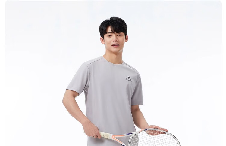 CAMEL Outdoor Quick-Dry T-Shirt, Summer Short-Sleeve Round Neck Mesh Breathable Sports Tee A15BAVV051A 28