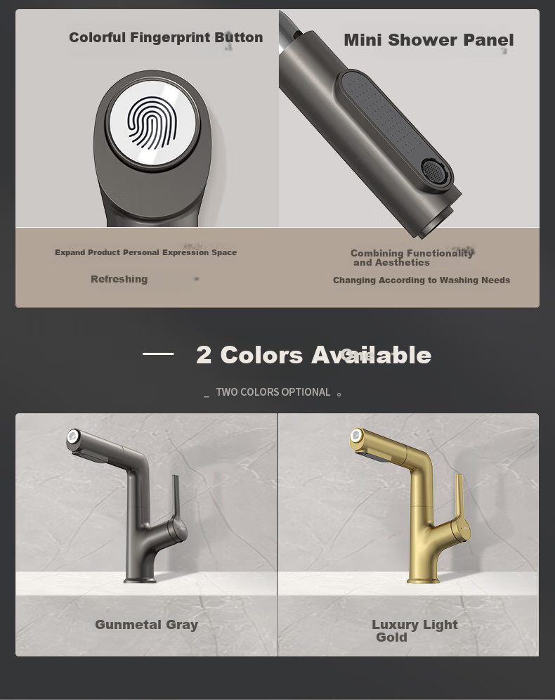 ARROW Multifunctional Pull-Out Hot And Cold Faucet for Kitchen And Bathroom, Raised Basin Faucet 41303MW [Renovation Subsidy 15%] 1