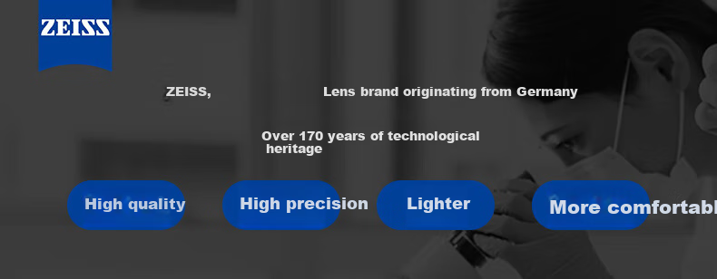 ZEISS Ultra-Light Large Frame Glasses for Women, Bare-Faced Ice American Style, Can Be Fitted with Prescription Lenses for Myopia, Anti-Blue Light Radiation And Eye Strain Protectio 1
