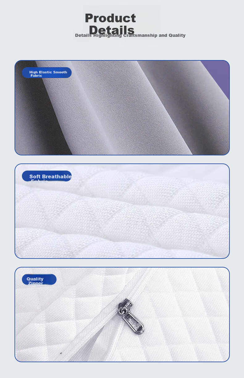 Howtreats Cervical Pillow for Adults, Sleeping Neck Support Pillow, Side Sleeping Pillow, Double-Layer Pillow, Deep Sleep Ergonomic Memory Foam Pillow 12