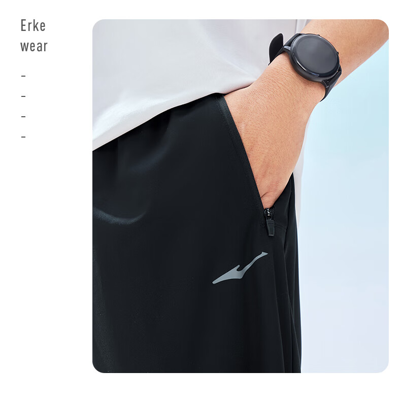 ERKE [Yu Shitong Edition] Men's Sports Pants Spring Nine-Point Jogger Quick-Dry Moisture-Wicking Ice-Feel Outdoor Sun Protection Pants 6