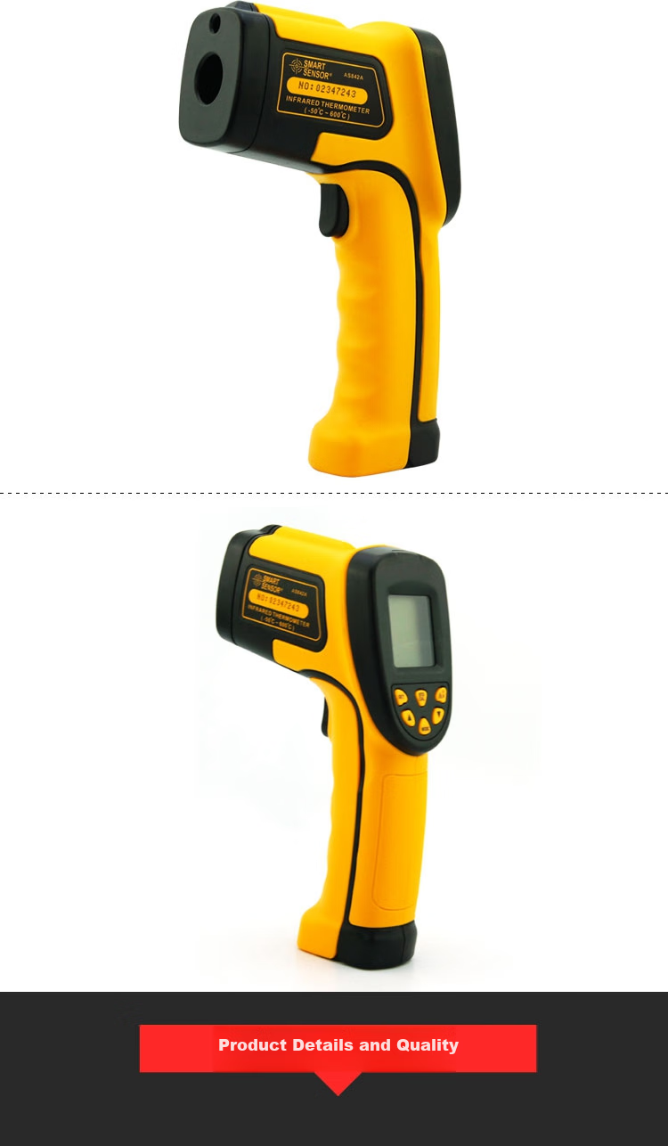 Xima Infrared Thermometer, High-Precision Industrial Temperature Gun for Food Baking And Electronic Thermometers, Oil Thermometer AS842A 8
