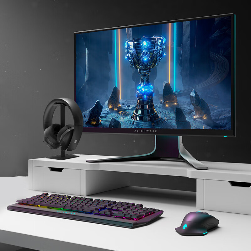 Alienware 720M+510K Keyboard And Mouse Combo (Wireless Gaming Mouse, Wired Mechanical Keyboard) RGB High-End E-Sports Peripherals Gift for Girlfriend Holiday Present Black