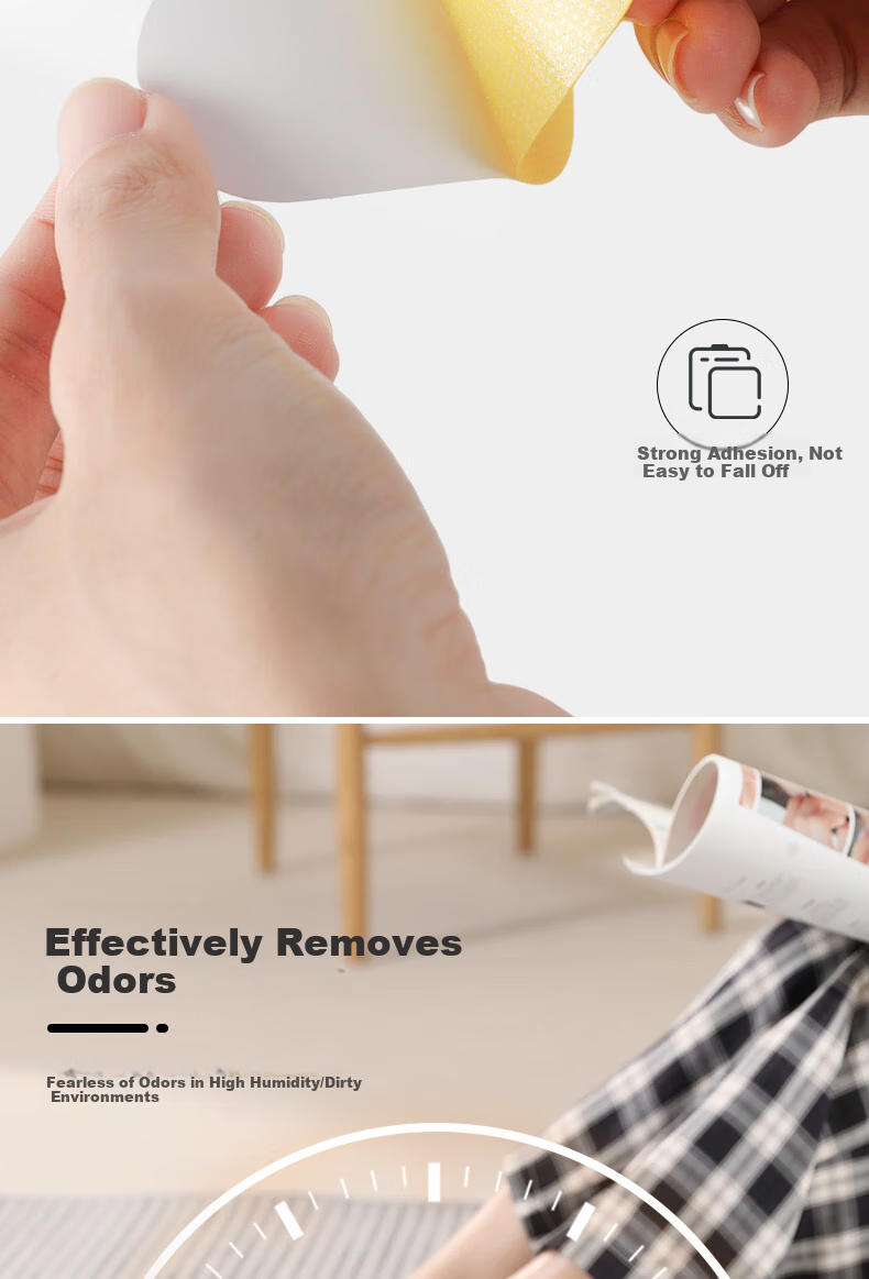 FOOTOPPO Shoe Deodorizer Sticker for Men, Sweat-Absorbing Odor-Preventing Insoles, Shoe Deodorizing Pads for Leather Shoes And Socks, Breathable And Antibacterial Odor Elimination Device 4