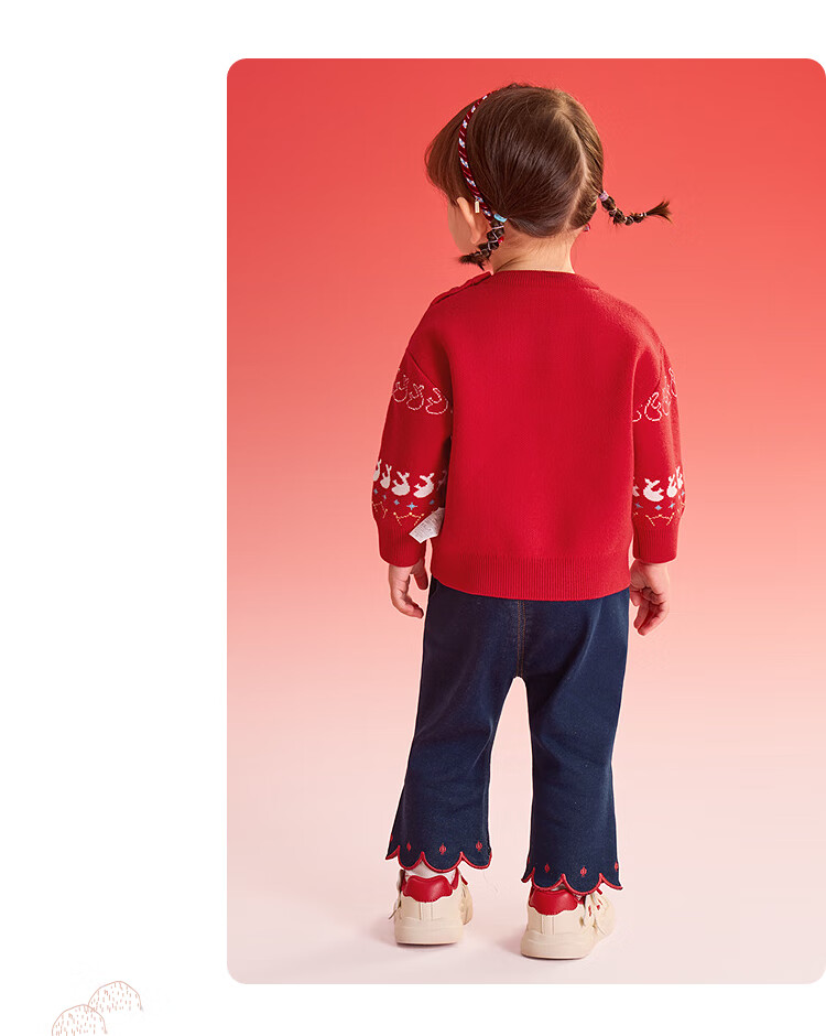 Balabala Kids Sweater Pullover Spring Baby Base Layer Cute Knitwear 8