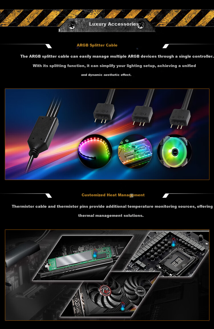 ASRock X870E Taichi Lite Motherboard, DDR5 Compatible with AMD CPU 9800X3D/9850X3D (AMD X870E/Socket AM5) 3