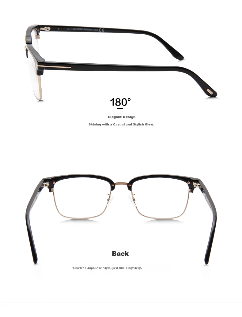 TOM FORD Eyeglass Frames for Men And Women, Optical Frames, Business Lightweight Anti-Blue Light Lenses, Glasses with Prescription Lenses, Eyeglass Frames TF5635 8