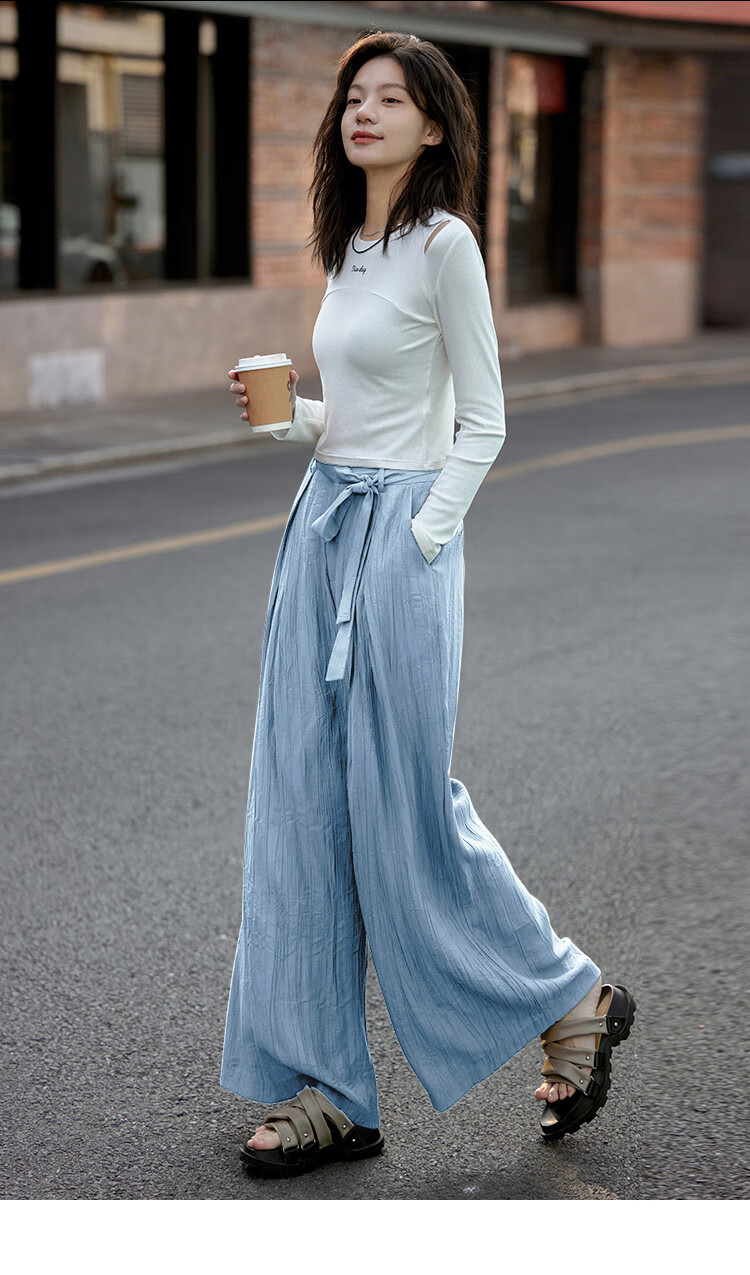 Dme [Lazily Casual Pants] Autumn Style, Relaxed Fit, Textured Design, Versatile Casual Pants for Wome 12