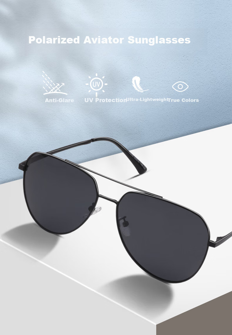Gameking Polarized Sunglasses for Men And Women, Classic Frog Design Driving UV Protection Glasses 19208 Black 1
