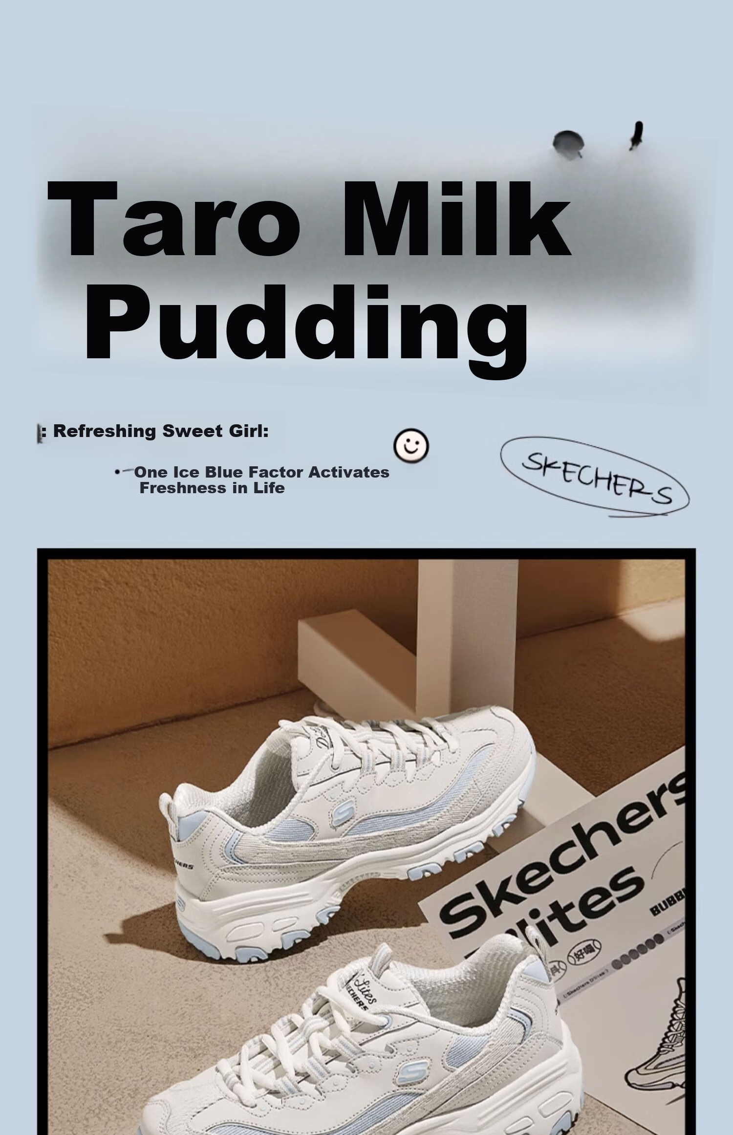 Skechers Milk Tea Bear | Retro Trendy Panda Dad Shoes, Couple's Height-Increasing Sneakers for Men And Women, 894282 7