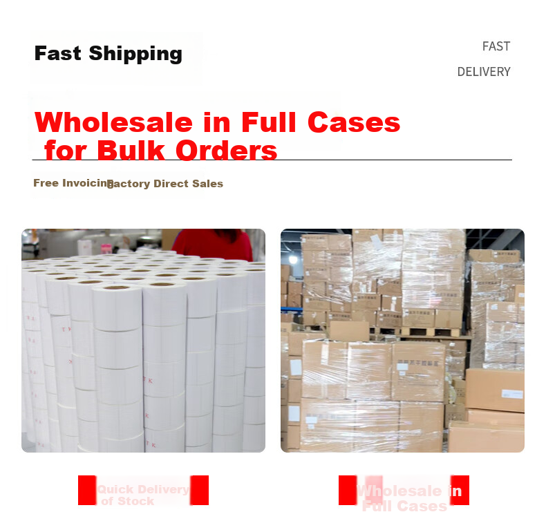 JETLAND 100*100mm, 500 Sheets/roll, Single Roll, Vertical E-Money Anti-Counterfeiting Thermal Label Paper, Postal Express Self-Adhesive Printing Paper, Waterproof Barcode Outer Box Sticker 3
