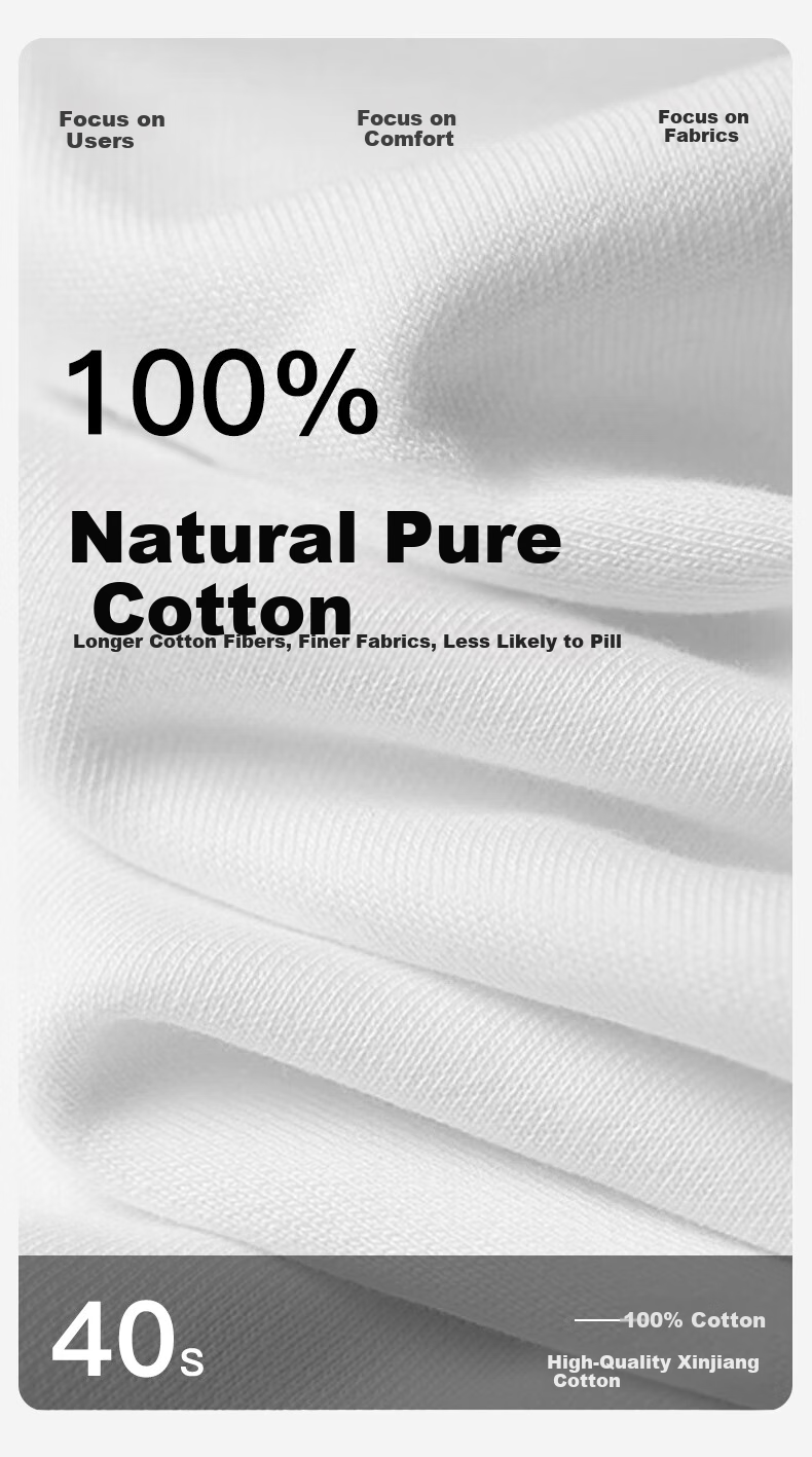 SEPTWOLVES [Classic V-Neck] Men's Short-Sleeve Pure Cotton T-Shirt, Running Sports Base Layer, Sweat-Absorbing Breathable All-Cotton Plain White T-Shirt for Home Wear 4