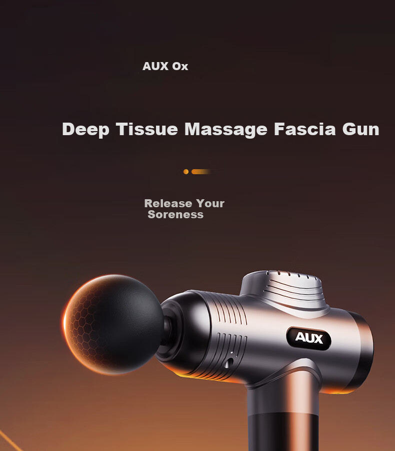 AUX Professional Fascia Gun Massager, Full Body Deep Muscle Relaxation, Sports Fitness Shoulder Neck Fascia Massage Gun, Gift for Parents, Mid-Autumn Festival Gift for Male And Female Teachers 1
