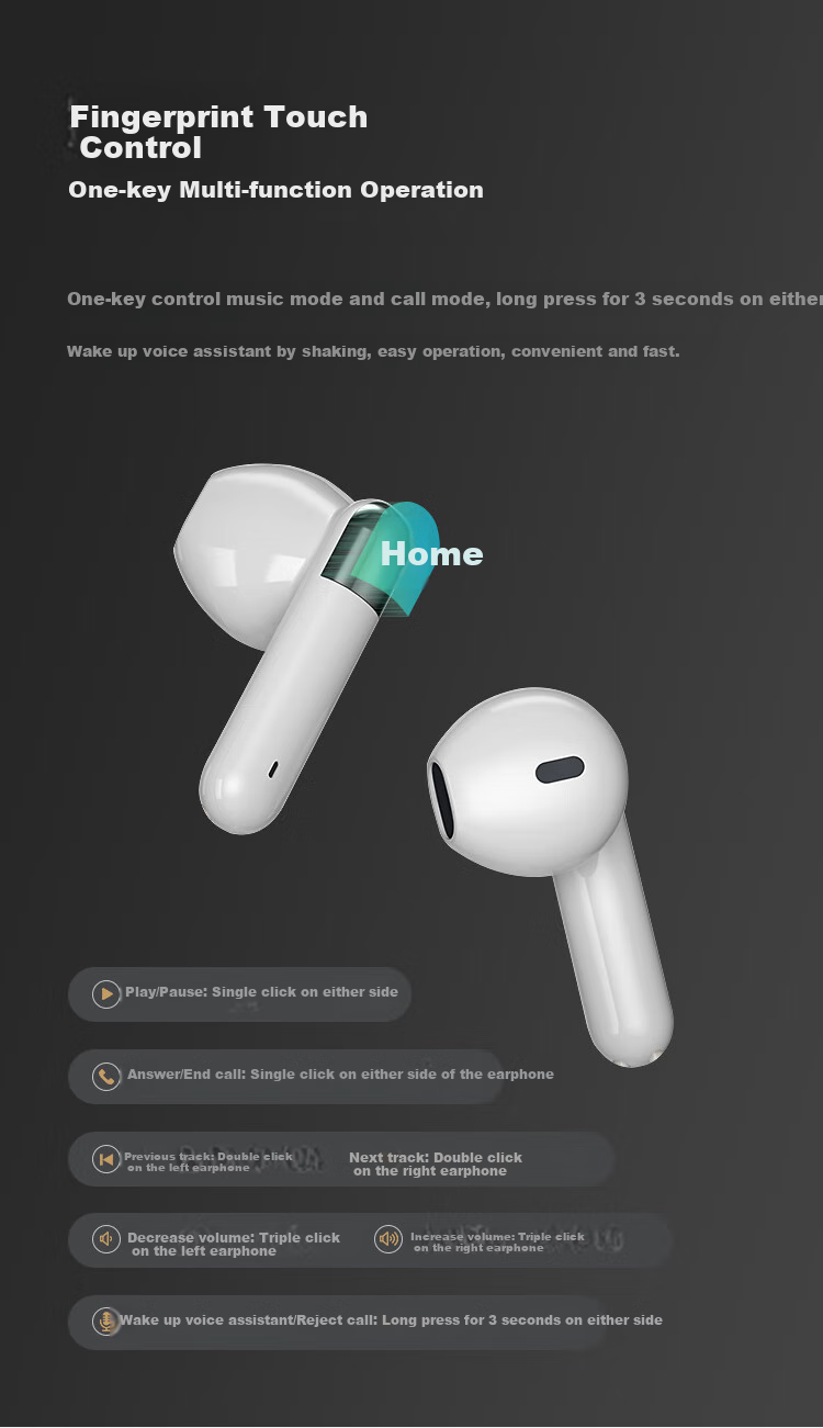 Newmine L3 True Wireless Bluetooth Earbuds, Semi-In Design, Long Battery Life, for Sports And Running, Compatible with Apple, Huawei, Xiaomi Phones, White Color, Wireless Earphones 11