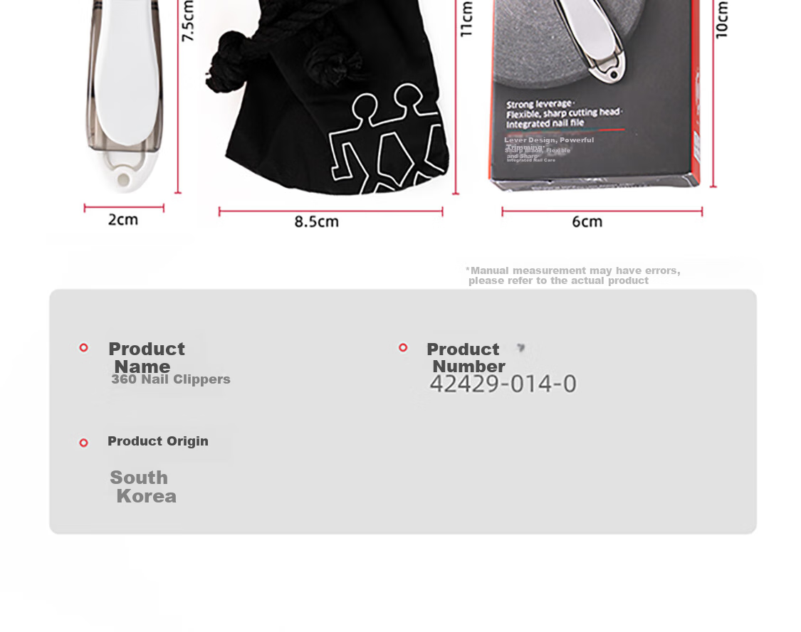ZWILLING Stainless Steel Nail Clipper with Nail File, 360-Degree Rotating Blade Head, Durable Household Single Use 12