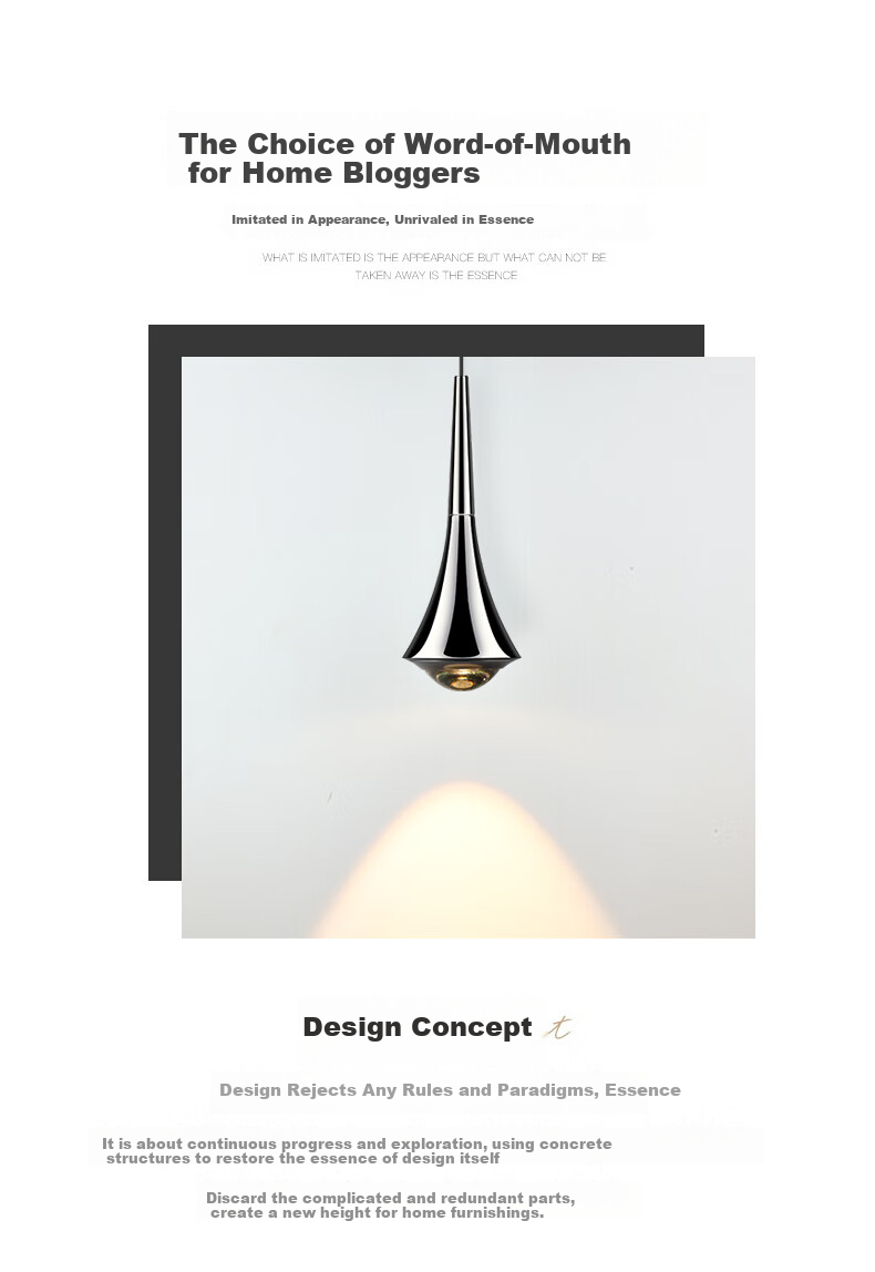 Dengling Full Spectrum Bedside Pendant Light, Modern Minimalist Bedroom Luxurious Touch Sensor Light for Living Room And Entryway 4