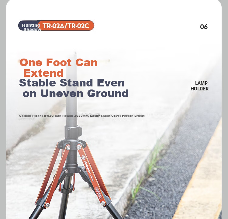 Fotopro TR-02A Portable Reverse Folding Aluminum Alloy Tripod, Photography Studio Stand, Photo LED Host Light Stand, Studio Light Tripod 16