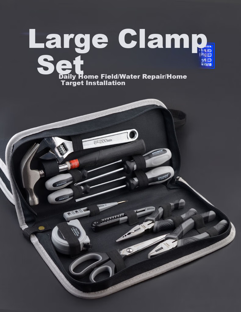 JERXUN Household Tool Set Multifunctional Electric Soldering Iron Repair Wire Stripper Network Pliers Wallpaper Knife Combo 1