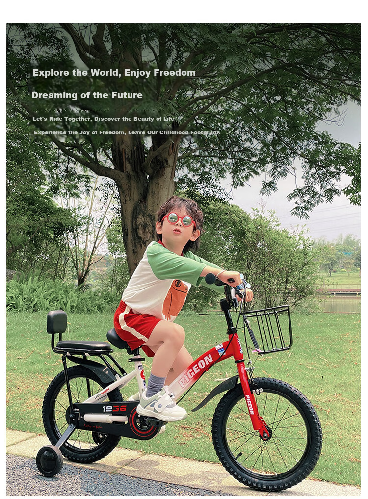 FG FLYING PIGEON Children's Bicycle, Boys And Girls Bike, Kids' Bike, Elementary School Student Bike, Baby Folding Bike, Bicycle, Green, 16 Inches 6