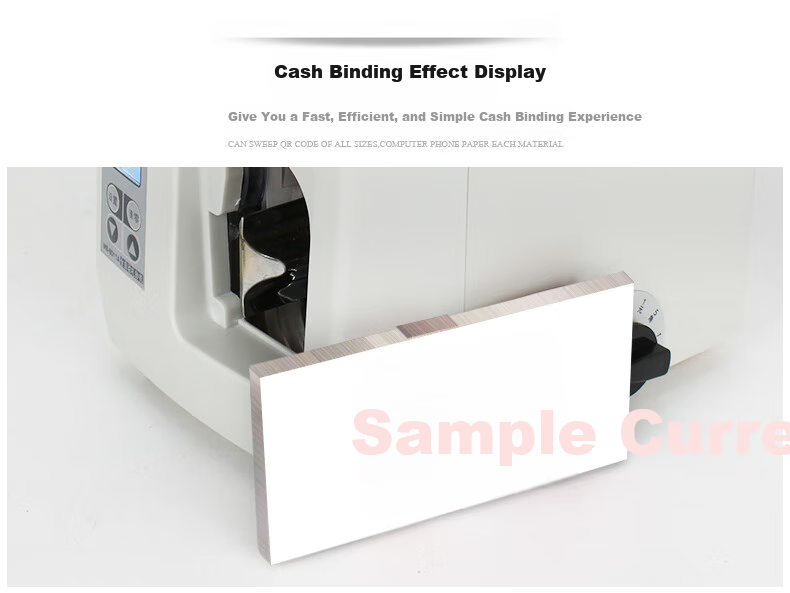 Weirong MS-8011A Intelligent Fully Automatic Bank Currency Strapping Machine Electric Banknote Bundling Machine 3