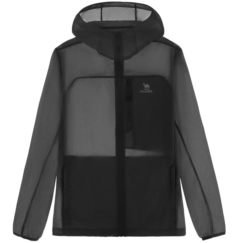 CAMEL [Xueshan Shell] Summer Sun Protection Clothing for Men And Women, Outdoor Sports Wear, Ice-Cool Loose Hooded New Lightweight Jacket