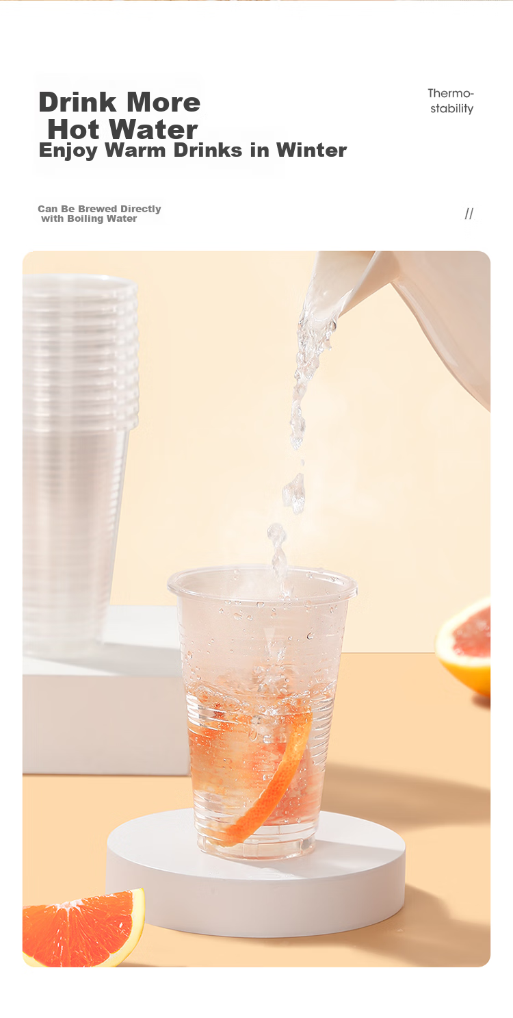 MARYYA Disposable Cups, Aviation Cups, 200ml*50 Pieces, Space Cups, Thickened Beverage And Juice Cups, Plastic Water Cups, Tea Cups 6