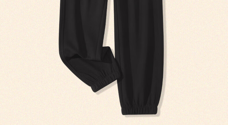 Huili Women's Sweatpants, 2026 New Spring And Autumn Style, Loose Straight-Leg Pants for Petite Figures, Elastic Ankle Joggers, Preppy-Style Athletic Casual Pants 27
