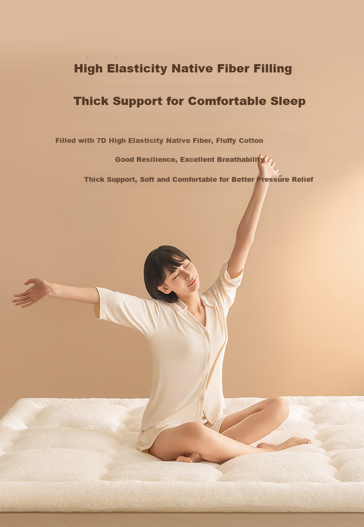 JD Original Warm Sheep Bedding Pad, Class A Cold Winter Warm Lambswool Fabric, Thickened Mattress Pad, 1.8x2m, Fluffy White 8