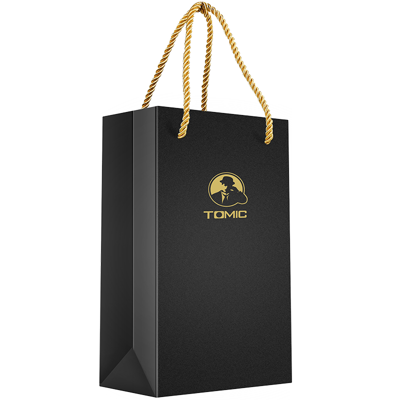 TOMIC Thermal Glass Cup Gold Foil Gift Bag Medium Size Water Bottle Accessory Gift Bag