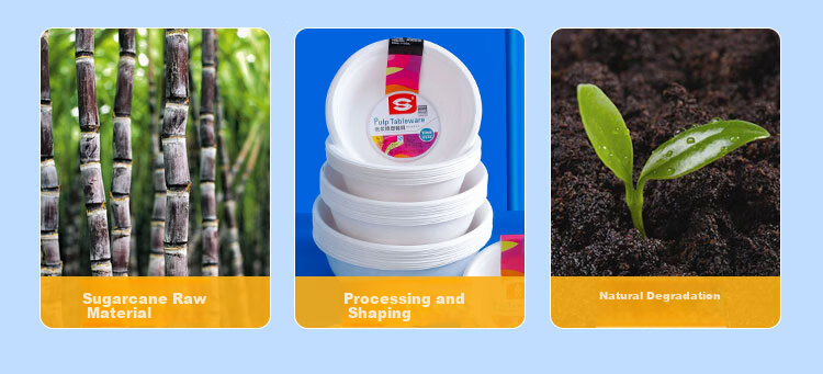 SHUANG YU Disposable Paper Bowls, 30 Pieces * 970ml, Biodegradable Soup Bowls, Large Bowls for Noodles, Bowls for Barbecue And Picnic Supplies 5
