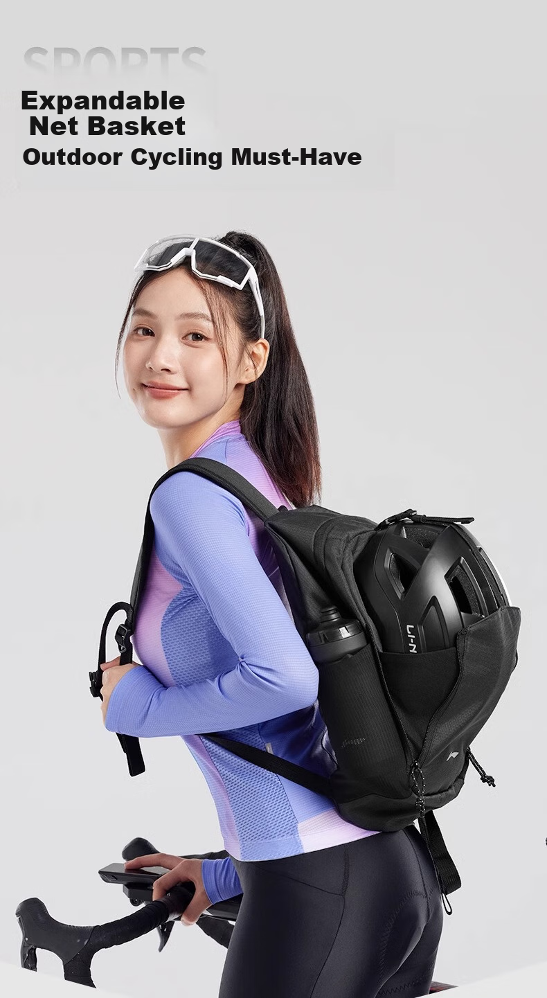 Li-Ning Backpack, Cycling Bag, Bicycle Road Bike Bag, Men's Outdoor Lightweight Hiking Bag, Waterproof Travel Bag for Trekking 7