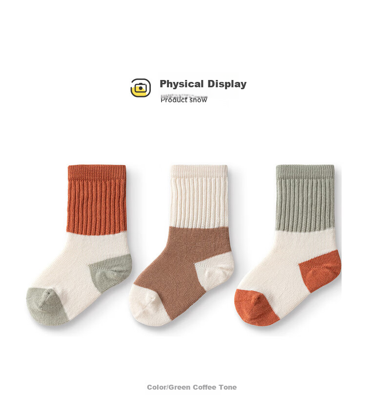 BALABALA Baby Mid-Calf Cotton Socks, Spring Season, for Boys And Girls, Newborn Infant Socks, Non-Binding, Three-Pair Pack, 209925172205 4