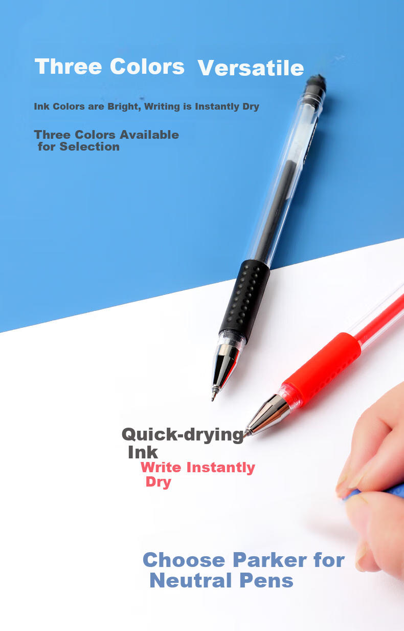 BAOKE ST880 Gel Pen 0.5mm Blue ST Conical Tip Pen for Students, Office, And Signing 12 Pens/Box 3
