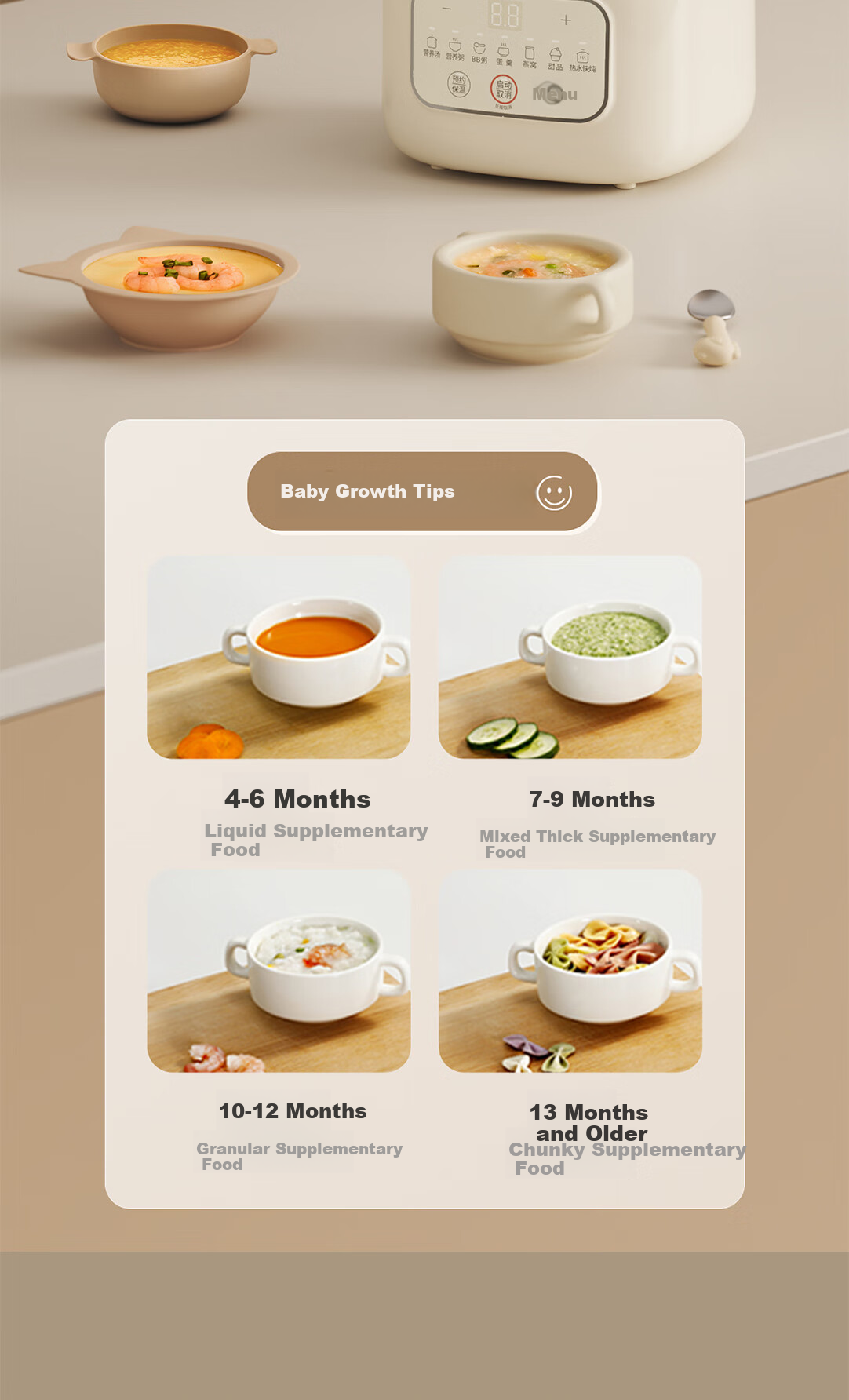 Joyoung Quick-Cooking Electric Stew Pot, Bird's Nest Stew Pot, Double Boiler Pot, Multifunctional Pot, Baby Food Cooker, Soup Pot, Stew Pot, Steamer, 1L Compact Capacity GD189 13