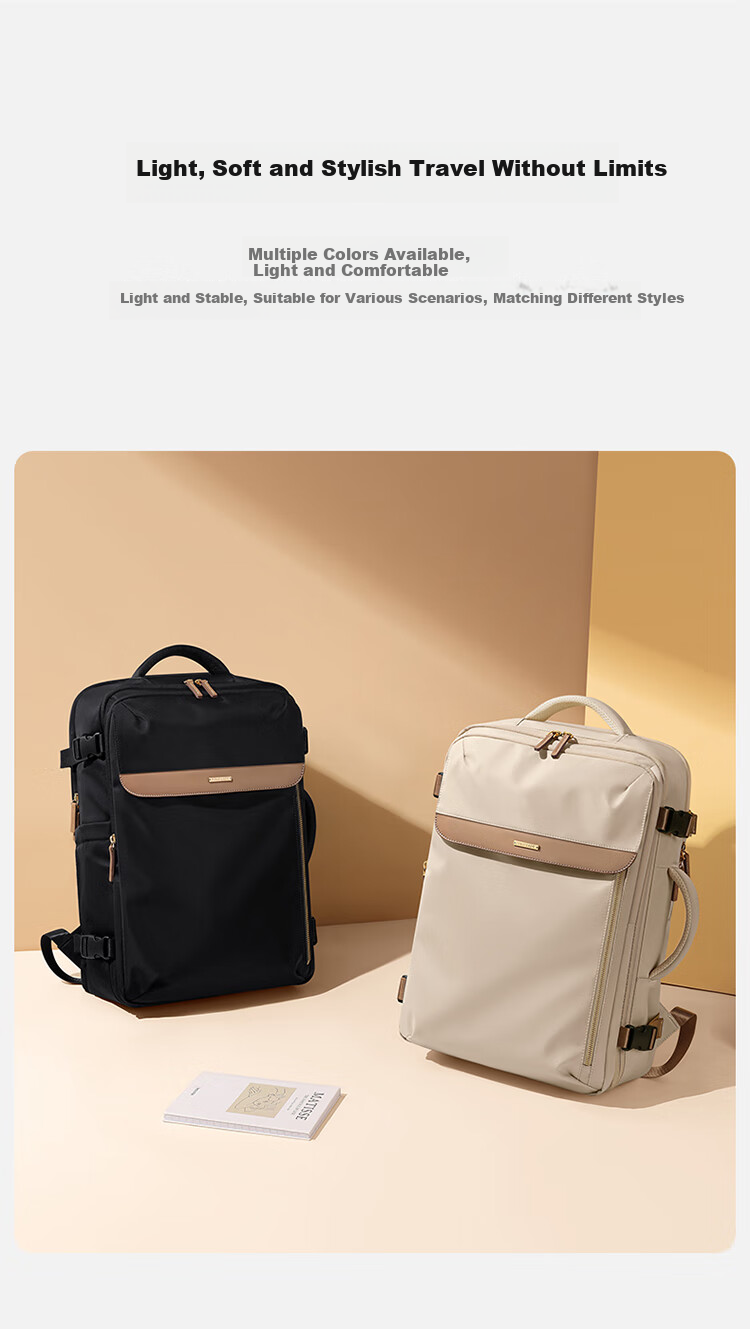 POLO Backpack for Women, Travel Luggage, Large Capacity Suitcase, 17.3-Inch Laptop Bag, Business Trip Travel Bag, Carry-On Approved 2