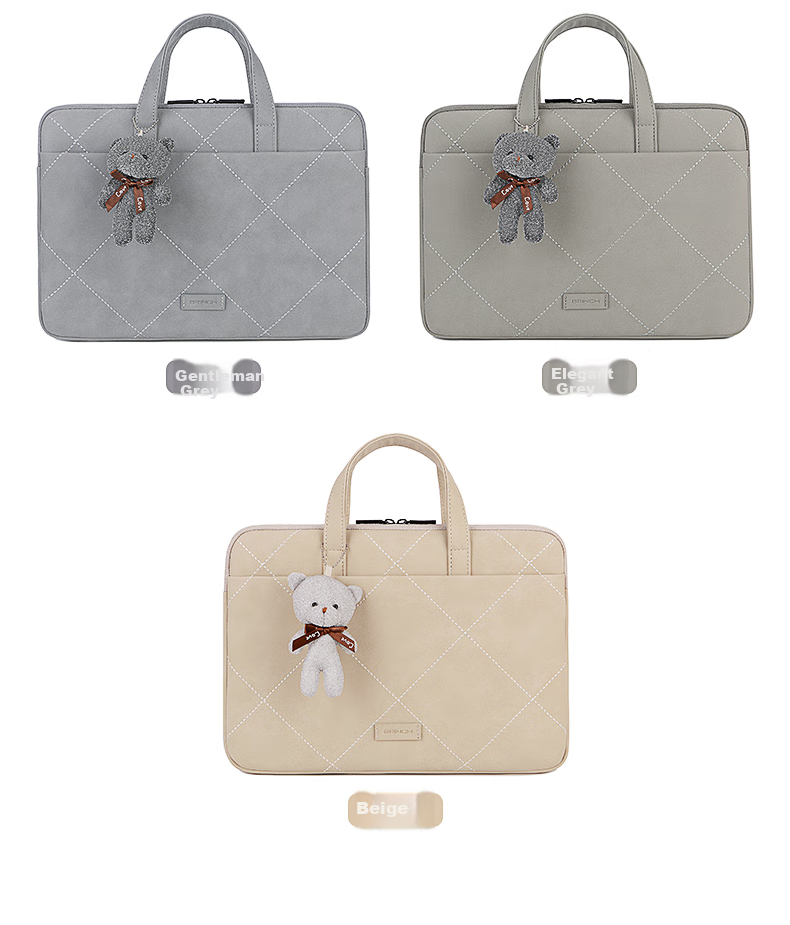 BRINCH Laptop Bag for Women, 13.3-Inch Business Commute Simple Style, Suitable for Apple And Huawei Notebooks 7