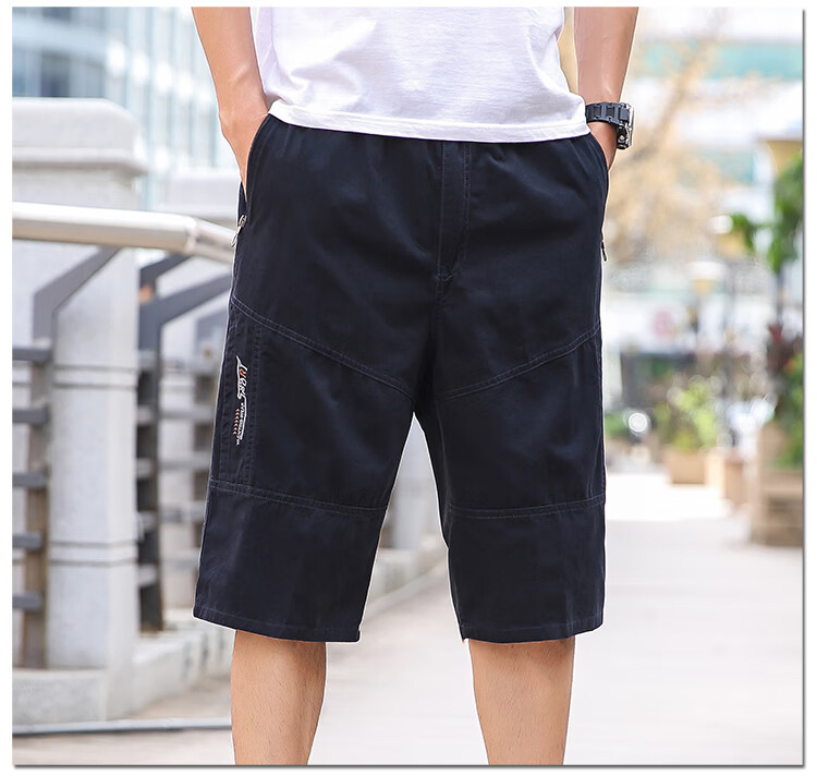 TUCANO Men's Summer Cotton Comfortable Casual Sports Cargo Shorts Light Gray 4XL 13