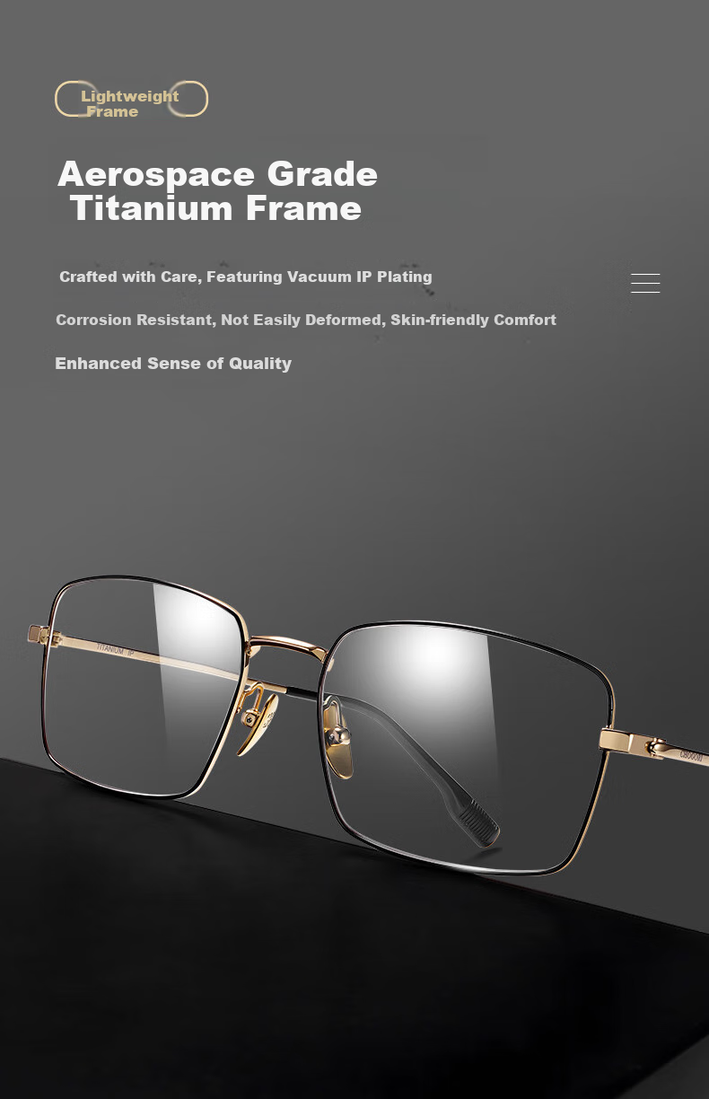 ARNO FOCUS ON YOUR EYES Ultra-Light Pure Titanium Reading Glasses for Men, German Import, High-Definition Anti-Blue Light Brand Premium Presbyopic Glasses A106 350 Degrees 2