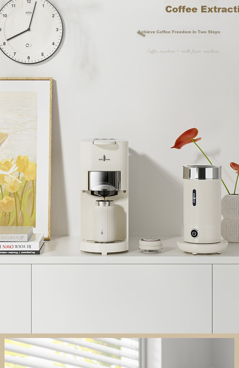 STELANG ST-550S-C Capsule Coffee Machine Fully Automatic Home Small Milk Frothing Capsule Brewer 8