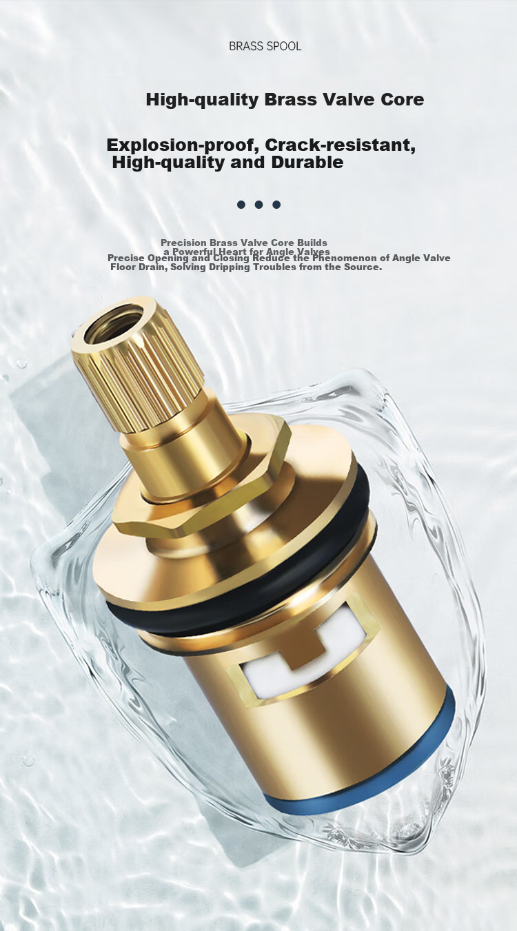 MEJUE Stainless Steel Thickened Angle Valve, Thickened Hot And Cold Water Quick-Open Angle Valve, Figure-Eight Valve Ceramic Valve Core Z-017132 6